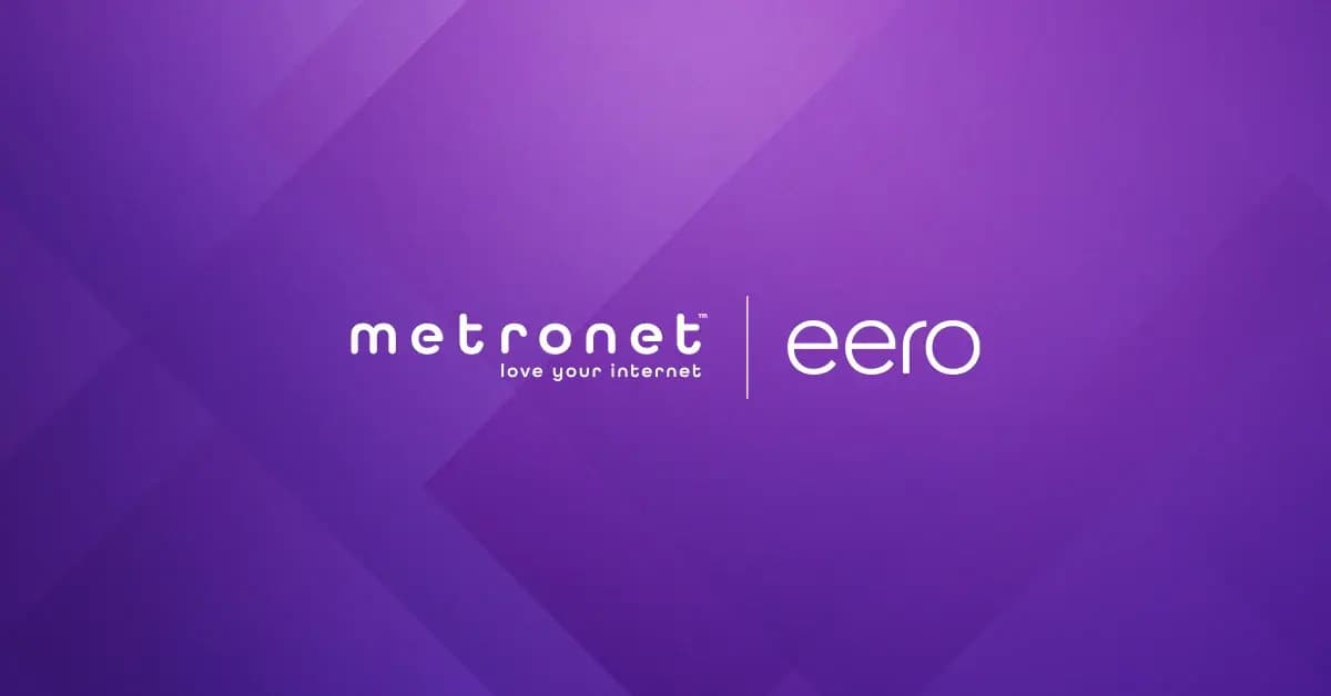 Metronet blog logo eero cobrand purple